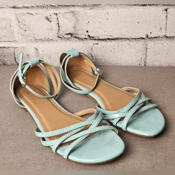 GAP Women's Blue Strappy Sandals - Picture 2 of 9